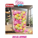 Ibon Sütlü Meyveli Şeker 200 Gr. Küçük Boy Dökme Doypack Çilek Kavun Şeftali Muz - 1 Adet
