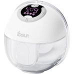 Ibsun Göğüs Pompası, 4 Modlu Eller Serbest Elektrikli Giyilebilir Göğüs Pompası, LCD Ekran, 19/21MM Flanş, 1 Paket - Standart - Beyaz