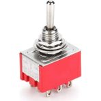 IC-148B 9 Pin On-Off Ø6mm Toggle Switch MTS-303 - Renkli