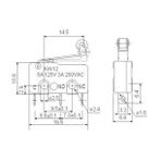 IC-168 Micro Switch Makaralı 5A 250V AC