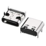 IC-266B-4 Type-C Dişi Şase Konnektör - USB 3.1 16 Pin Hızlı Şarj Destekli Soketi