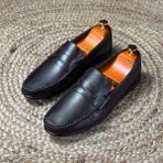 Iç Dış Naturel Deri Loafer Ayakkabı M1251 - Kahverengi