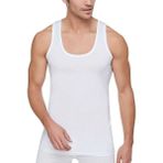 Iç Giyim 6 Adet Erkek Büyük Bedenli Pamuklu Atlet Ekonomik Paket - Beyaz - 3XL