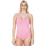 Iç Giyim Derya Kurşun Pamuk Kumaş Ince Askılı Çıt Çıtlı Body Atlet - Pembe