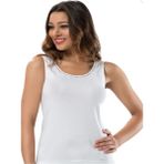Iç Giyim Erdem Beyaz Geniş Askılı Ribana Atlet - 2XL
