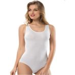 Iç Giyim Erdem Geniş Askılı Çıtçıtlı Body Atlet - Beyaz - XL