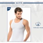 Iç Giyim Kota (6 Adet) %100 Pamuk Erkek Atlet - Beyaz