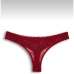 Iç Giyim Tanga Kadın Iç Giyim Fantazi Külot-Tanga-String - Bordo - XL