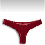Iç Giyim Tanga Kadın Iç Giyim Fantazi Külot-Tanga-String - Bordo - XS