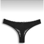 Iç Giyim Tanga Kadın Iç Giyim Fantazi Külot-Tanga-String - Siyah - XS