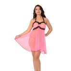 İç Giysim Pembe Tül Gecelik - 662