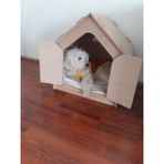 Iç Mekan Köpek Kulübesi, Konforlu ve Şık, Kahverengi, Dayanıklı Tasarım - Ahşap - Ceviz - Seçenek 1