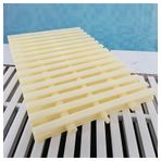 İç ve dış mekanlarda yüzme havuzları için gider ızgarası kapağı, verimli su tahliyesi için ABS plastikten 4 parçalı aktivite ızgarası şeridi, 30 x 100 cm taşma çözümü