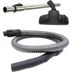 İcanpares Arçelik Uyumlu 9193023006 S 4016 S 4018 Süpürge Teleskopik Boru Emici Başlık Çelik Telli Hortum Seti