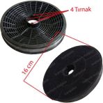İcanpares Teka Uyumlu Aspiratör Karbon Filtresi 16CM / 160MM - 4 Tırnaklı