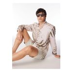 Ice Play Normal Bej Desenli Erkek Gömlek 24EU1M0G091P624_Shirt, XL