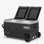 Iceco K95D 12/24 V 95 lt Akülü Kablolu Çift Bölmeli Kompresörlü Tekerlekli Outdoor Dondurucu Oto Buzdolabı