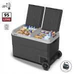Iceco Mcd95d 12/24Volt 95 Litre Kompresörlü Çift Bölmeli Tekerlekli Oto Buzdolabı/Dondurucu