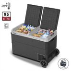 Iceco Mcd95d 12/24Volt 95 Litre Kompresörlü Çift Bölmeli Tekerlekli Outdoor Oto Buzdolabı/Dondurucu
