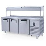Iceinox Make Up Buzdolabı 440 Lt 3 Kapılı Yüksek Gri