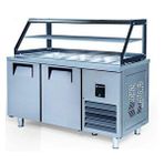 Iceinox Servis Buzdolabı 330 Lt 2 Kapılı Camlı Gri