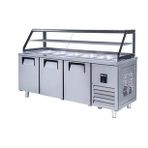 Iceinox Servis Buzdolabı 515 Lt 3 Kapılı Camlı