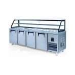 Iceinox Servis Buzdolabı 650 Lt 4 Kapılı Camlı