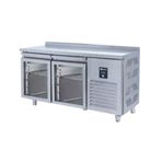 Iceinox Tezgah Tip Gastronom Buzdolabı 2 Cam Kapılı 150x70x85 Cm CTS 330 CR-UG