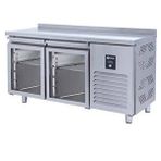 Iceinox Tezgah Tip Gn Buzdolabı 2 Cam Kapılı Gri