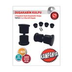 icereklam Duşakabin Kapı Kolu Abs Plastik Gövde Topuz Kulp 4 Lü Set