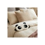 icha Komik Panda Uyku Göz Bandı Yumuşak Peluş Işık Engelleyici Uyku Maskesi