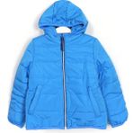 Içi Polarlı Dolgulu Kapüşonlu Erkek Çocuk Kışlık Mont Mavi 001-0001971 - 4 - 5 Yaş