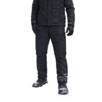İçi Polarlı Kışlık İthal Softshell Rüzgar Geçirmez Su İtici Kumaş Erkek Pantolon, Siyah, M