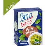 İçim Içim Şef Pesto Fesleğenli Yemek Sosu (200 Ml) x 4 Adet - Mutfakta Gurme Dokunuşu - 1 Adet