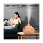 Için Bn-01 Çocuk Odası Yatak Odası Aroma Nemlendirici Nemlendirici Hava Görünümlü Hava Kumandalı Ahşap 550ML Uzaktan Buhar Makinesi Boy 15CM Mini Yeni - 550 ml
