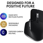 Için Mx 3S Kablosuz Mouse, 8.000 Dpi, Ipad Için, Sessiz, Ergonomik, Hızlı Kaydırma, Çoklu Cihaz Özelliği, Bluetooth, Siyah