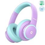 iClever Gürültü Önleyici Ses Sınırlı 60 Saat Oynatma Süreli Bluetooth Çocuk Kulaklığı Lila - BTH