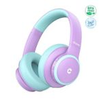 İclever Gürültü Önleyici Ses Sınırlı 60 Saat Oynatma Süreli Bluetooth Çocuk Kulaklığı Lila
