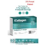 Icollagen Kolajen Ve Probiyotik Tablet - 2 Kutu - 60+60 Tablet