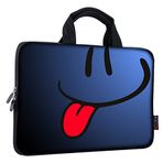 iColor iPad eBook Netbook Okuyucuları için Evrensel 9.7 10 10.1 10.1 10.2 inç Ultra Taşınabilir Neopren Fermuarlı Dizüstü Bilgisayar Kılıfları Çanta Kılıfı (Mavi Dil)