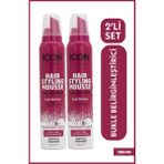 Icon Care Saç Şekillendirici Köpük Curl 2'li Set Belirginleştirici Etki 200 ml Vegan Formül