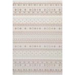 Icon Ic008r Krem Halı Renkli Kilim Desenli Akrilik Ve Pamuk Tabanlı 4 Mevsim Salon Halısı 80 X 150 Krem
