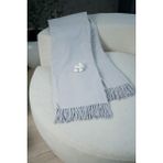 ICON SILK %100 Saf Ipek Koltuk Şalı (Açık Gri) - 150 x 170 cm