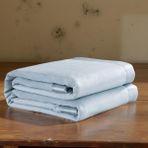 ICON SILK Premium Saf Ipek Fleece Tek Kişilik Battaniye (Gök Mavisi) - 150 x 210 cm