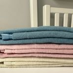 ICON SILK Saf İpek Battaniye (Açık Mavi, Bebek)