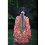 ICON SILK Saf İpek Saç Tokası Orta Boy 3,5 cm (Ekru)