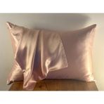 ICON SILK 'Sleep & Glow' %100 Saf İpek Fermuarlı Yastık Kılıfı (Rose Shadow) - Pembe - 50X70 CM