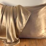 ICON SILK%100 Saf 19 momme İpek Yastık Kılıfı (50 cm * 70 cm) 1 Adet (Sandy Koyu Vizon)