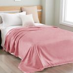 ICON SILK%100 Saf İpek Premium Battaniye (Pembe) (Çift Kişilik 195 cm * 215 cm)