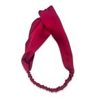 ICON SILK%100 Saf İpek Saç Bandı (Şarap Rengi)